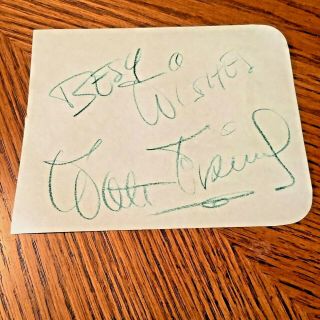 RARE VINTAGE WALT DISNEY SIGNED AUTOGRAPH ALBUM PAGE WITH BEST WISHES ADDED 2