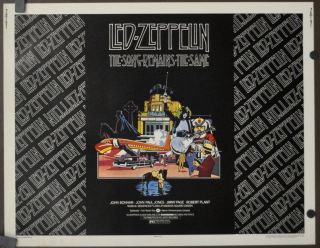 Song Remains The Same 1976 Orig.  22x28 Movie Poster Led Zeppelin Robert Plant