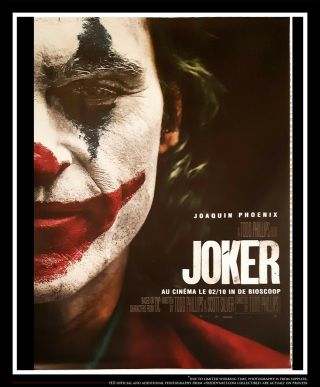 Joker Joaquin Phoenix 4x6 Ft Netherland Bus Shelter Movie Poster 2019