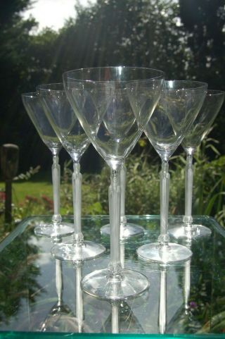 1921 R Lalique Clos Sainte Odile Wine/champagne Glasses (set Of 6)