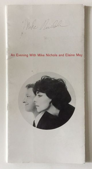 1961 Evening With Mike Nichols Elaine May Avedon Cvr Sgnd By Nichols Owner Notes