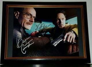 Breaking Bad - Hand Signed Photo - With Bryan Cranston & Aaron Paul