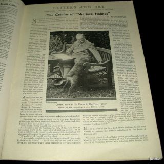 Arthur Conan Doyle 1930 Death Feature Sherlock Holmes Eulogy Spiritualism