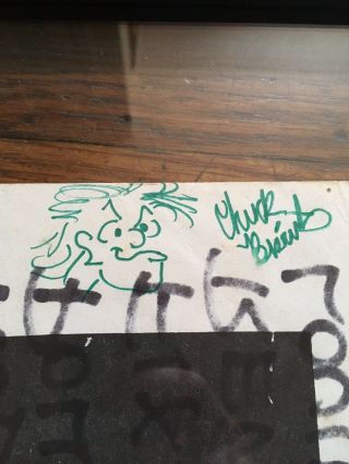 Vintage 1982 OG black Flag Poster Setlist Autographed Punk Hardcore Rollins Rare 8