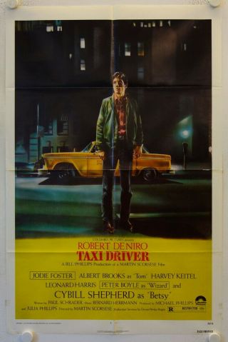 Taxi Driver Release Us Onesheet Movie Poster