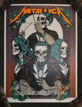 Metallica S&m2 San Francisco Night 1 Se Poster By Wolfskulljack 2xx/670