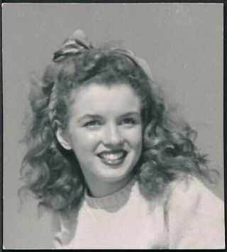 Vintage Snapshot Photo Marilyn Monroe Young Norma Jean By Andre De Dienes