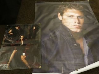 The Vampire Diaries Banner,  2 Banners,  One (zac) Signed
