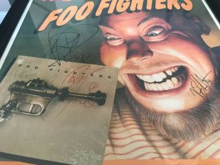 Foo Fighters Poster No 1 (number One) Signed With Psa