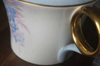 Shelley Tea Set 24 pc Wisteria Cup Saucer Pot teacup teapot trio Art Deco blue 11