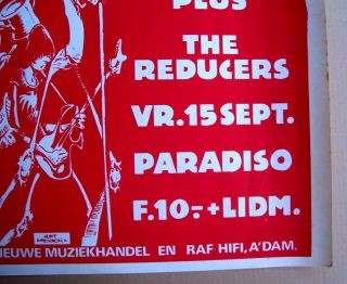 RAMONES CONCERT POSTER 1978 punk PARADISO AMSTERDAM 3