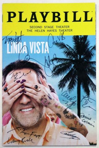 Linda Vista Full Cast Ian Barford,  Sally Murphy Signed Opening Night Playbill