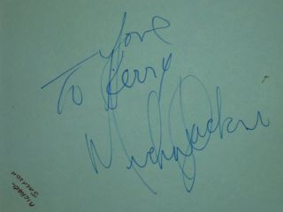 Michael Jackson signed vintage autograph page - Roger Epperson QO 3