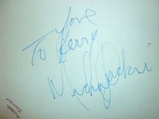 Michael Jackson signed vintage autograph page - Roger Epperson QO 4