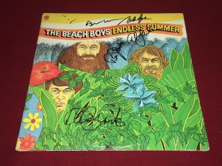 The Beach Boys Signed Lp Autographed Endless Summer X5 Proof