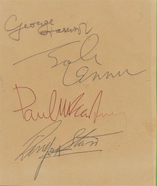 AUTHENTIC BEATLES AUTOGRAPH 1964 / ALL MEMBERS / PERSONALLY COLLECTED 3