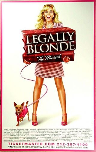 Legally Blonde Broadway Window Card - Laura Bell Bundy