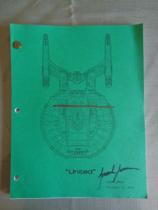 Star Trek Enterprise Stage Crew Script United