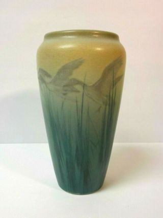 Rookwood Art Pottery Kataro Shirayamadani Scenic Vellum Glaze 9 " Vase,  C.  1907