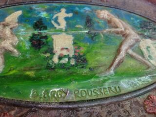 Rare G Argy Rousseau French Art Deco Nouveau Glass Pate de Verre Nude Fairies 11