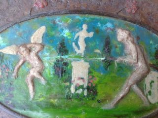 Rare G Argy Rousseau French Art Deco Nouveau Glass Pate De Verre Nude Fairies