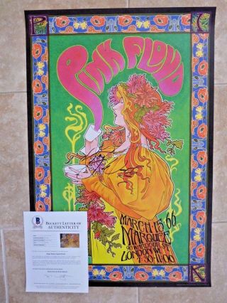 Roger Waters Pink Floyd Signed Autograph 24x36 Poster Bas Certified The Wall 7