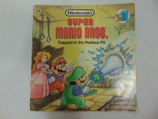 Mario Bros.  (1989) " Trapped In The Perilous Pit " Golden Book Nintendo