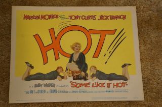 Some Like It Hot Marilyn Monroe Billy Wilder Title Card Tc 1959
