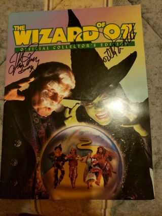 Wizard Of Oz Collectors Edition 1998 Msg Performance Autographed Mickey Rooney,
