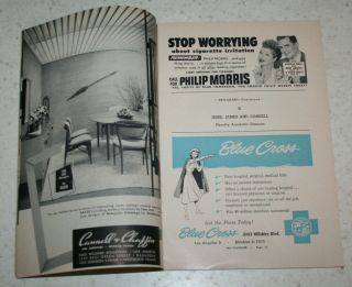 1952 Playbill for Judy Garland Show Civic Light Opera LA Philharmonic Auditorium 4