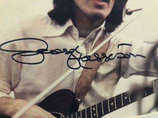 The BEATLES GEORGE HARRISON Signed / Autographed Picture.  8x10 framed. 2