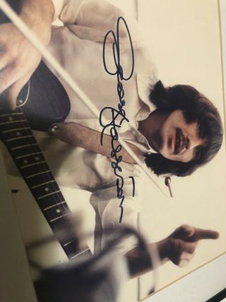 The BEATLES GEORGE HARRISON Signed / Autographed Picture.  8x10 framed. 6