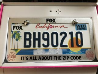 2019 Beverly Hills 90210 Promo License Plate Press Kit W/ Box - Fox Bh90210 Rare