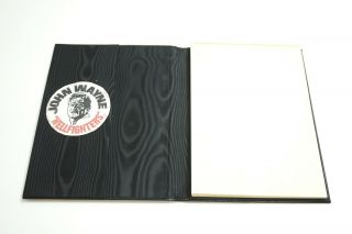 VINTAGE JOHN WAYNE INTIALS STERLING SILVER AND LEATHER NOTEPAD FROM 26 BAR RANCH 7