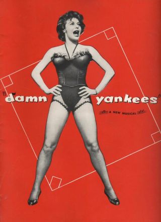 Gwen Verdon & Ray Walston " Damn Yankees " Souvenir Program 1955 Bob Fosse