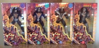 Kiss Destroyer 24 Inch Doll Set.  Rare First Edition.  In Boxes.