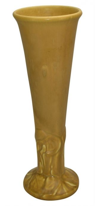 Rookwood Pottery 1921 Tall Calla Lily Yellow Ceramic Vase 2010
