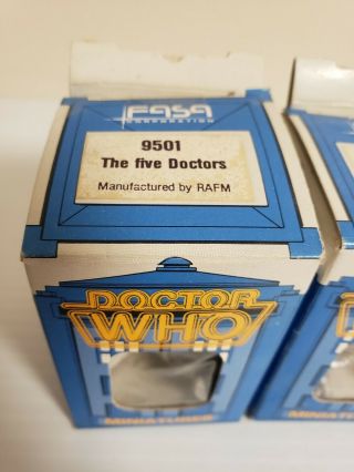 (8) FASA 1986 Doctor Who Miniatures 9501 9502 9503 9504 9507 9508 9511 9512 rare 2