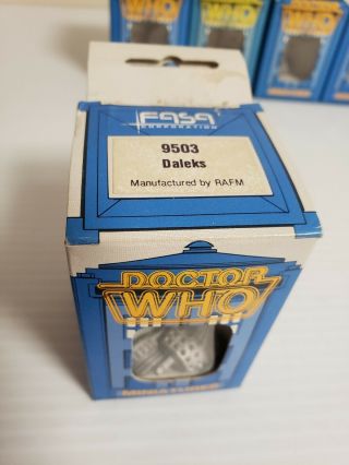 (8) FASA 1986 Doctor Who Miniatures 9501 9502 9503 9504 9507 9508 9511 9512 rare 4