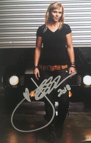 TV Host & Fastest Woman On Four Wheels Jessi Combs Signed Autographed 8x10 Photo 2