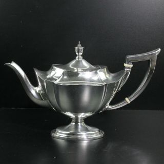 Spectacular Gorham Plymouth Sterling Tea Pot & Waste Bowl No Mono