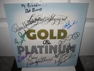 Lynyrd Skynyrd Signed Gold & Platinum Album Gary Rossington Billy Powell Pyle