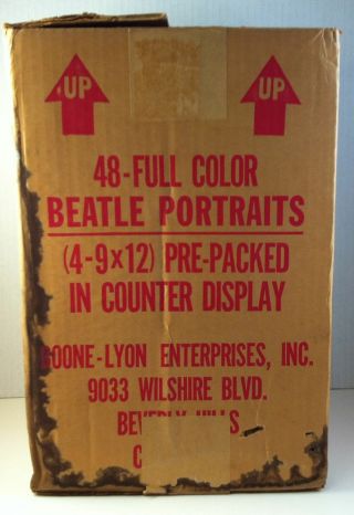 BEATLES 1964 Beatle Buddies Counter Top Display,  Portait Set 8