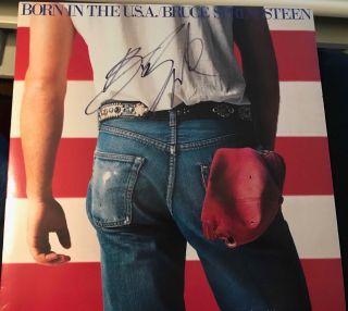 Bruce Springsteen Signed Born In The Usa Album Lp Vinyl Autograph Jsa Loa Cert