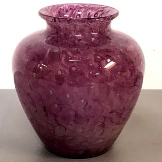 Steuben Cluthra Vase 8.  25 " In Purple Amethyst