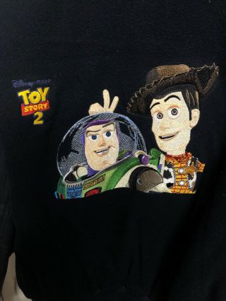 Toy Story 1 2 3 4 Disney FILM CAST CREW JACKET Woody Buzz Vintage Vtg XL Surpeme 2