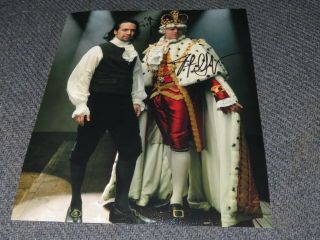 Lin - Manuel Miranda & Jonathan Groff Signed Hamilton Broadway King 8x10 Photo