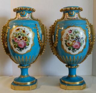 & Rare Meissen Flower Vases 19th Century