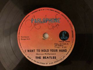 Rare Beatles 78rpm Vinyl Record - I Want To Hold Your Hand / Please,  Please Me