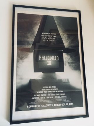 Ultra Rare Halloween 3 Concept Poster Season Of The Witch John Carpenter Cult